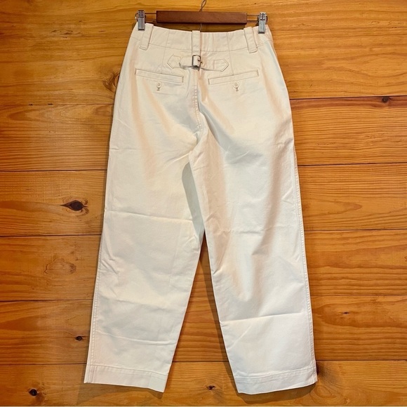 Madewell Relaxed Chino Pants in Antique Cream 0 High Rise NWT - Picture 4 of 13